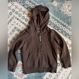 Primary Brown Zip Up Hoodie Toddler Size 2-3